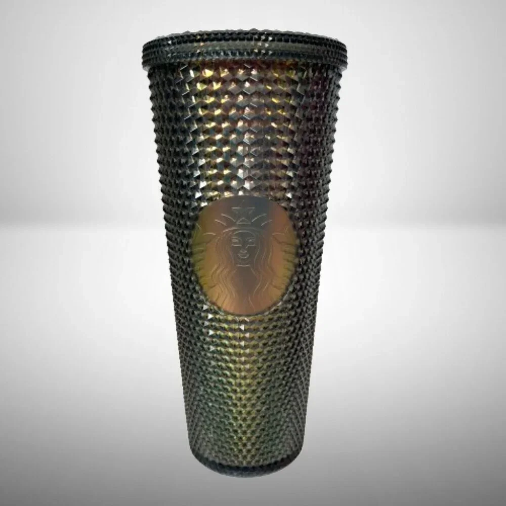 Starbucks Unicorn Studded Black & Gold Holo 24oz Double Wall BPA Free Tumbler